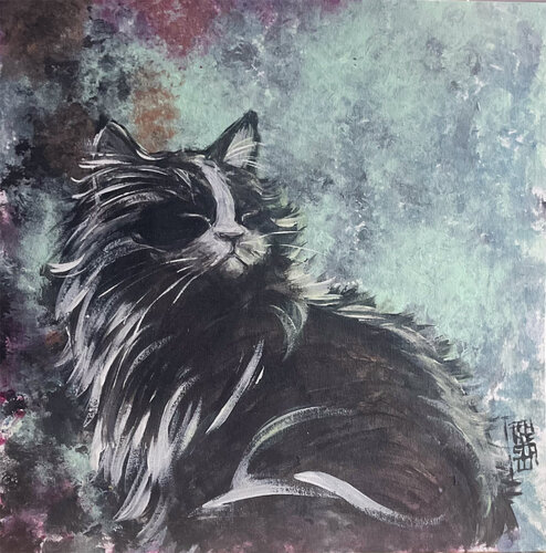 Il custode delle Nebulose by Francesca Romana Luzi, 油畫 for Sale on Singulart