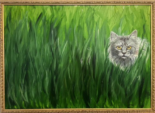 Tra l'erba, il silenzio by Francesca Romana Luzi, Painting for Sale on Singulart