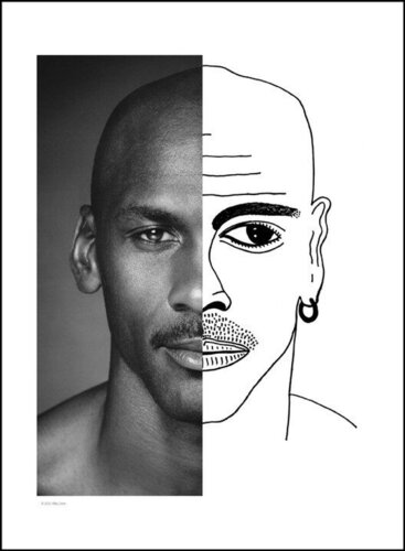 Michael Jordan de Billy Cone, Obra en papel a la venta en Singulart