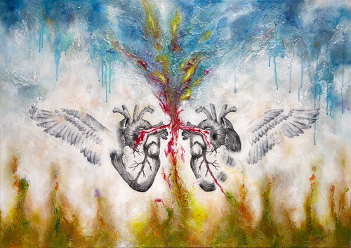 Conectados van Consuelo Palma, Schilderij te koop op Singulart