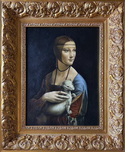 Léonard de Vinci.La Dame à l'hermine. Copie. von Sumarokov Vladimir, Malerei kaufen auf Singulart