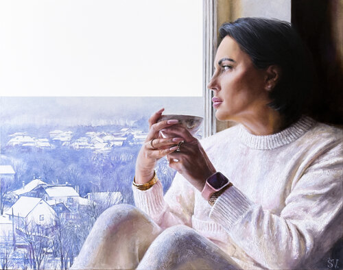 The fourth winter van Sumarokov Vladimir, Schilderij te koop op Singulart