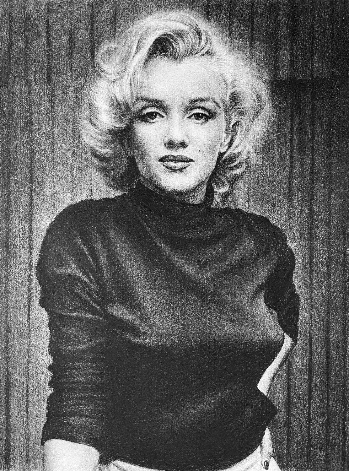 Marilyn Monroe Charcoal Tribute Sumarokov Vladimir