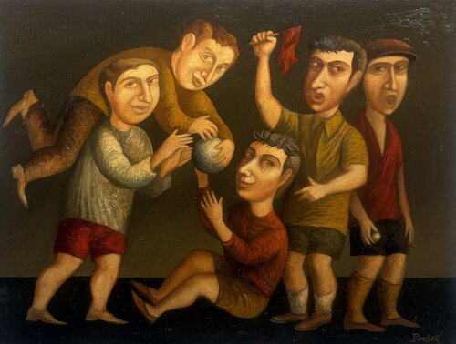 The Game of Rules Nobody Knows par Igor Gorban, Peinture en vente sur Singulart