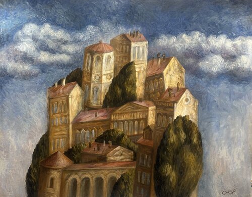 Cityscape Against the Sky by Igor Gorban, Painting for Sale on Singulart