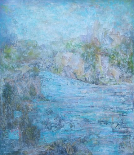 Il fiume che amo (La Trebbia) by Iolanda Bocelli, Painting for Sale on Singulart