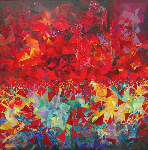 TRIANGOLAZIONE DEL DESIDERIO by Iolanda Bocelli, Painting for Sale on Singulart