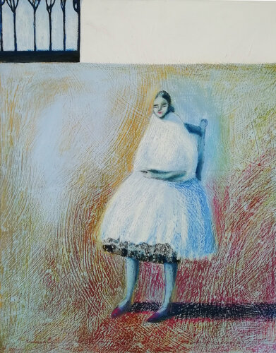 Allora c'era la bambinaia del villaggio (così nessuno aveva paura) by Barbara Ruzziconi, Painting for Sale on Singulart