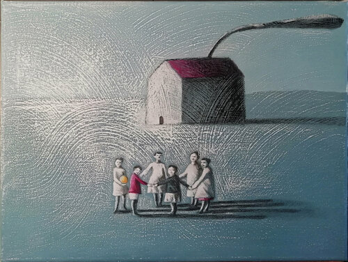 Il girotondo di Barbara Ruzziconi, Pittura in vendita su Singulart