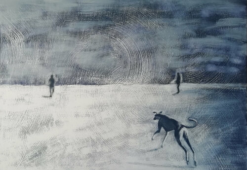 The walk n.2 di Barbara Ruzziconi, Pittura in vendita su Singulart