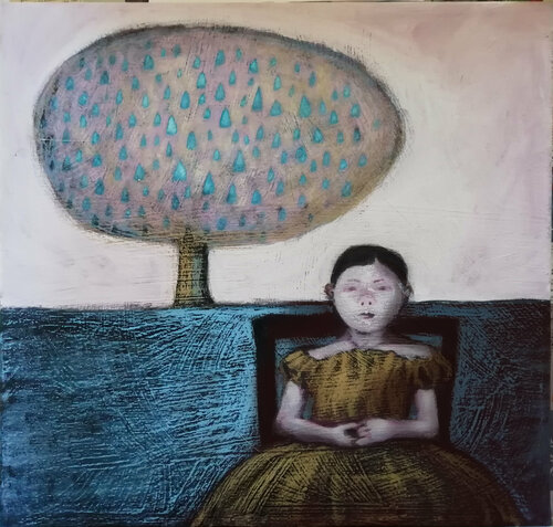 Contemplazione von Barbara Ruzziconi, Malerei kaufen auf Singulart