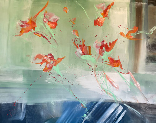 Flying Flowers von Maria-Josephin Hagewald, Malerei kaufen auf Singulart