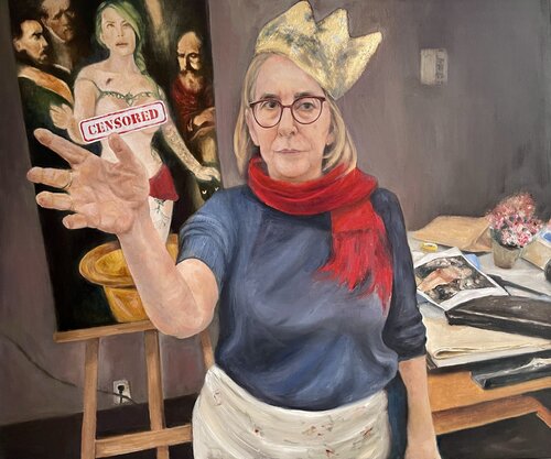 La Mentore par Douce Robi, Peinture en vente sur Singulart