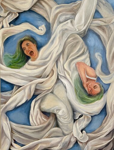 Les chambres intérieures van Douce Robi, Schilderij te koop op Singulart