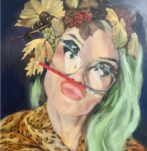 Bacchus 2.0 van Douce Robi, Schilderij te koop op Singulart