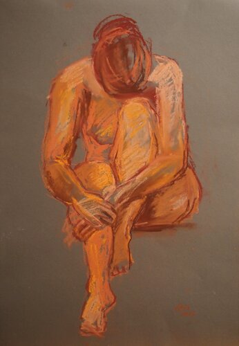 Akt Nr. 2, Jänner 2023 van Ellen Fasthuber-Huemer, Tekening te koop op Singulart