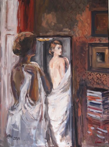 The Mirror di Ellen Fasthuber-Huemer, Pittura in vendita su Singulart
