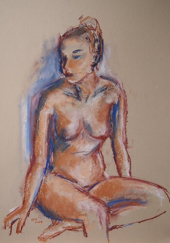 Nudes Summer 2024 Nr.3 van Ellen Fasthuber-Huemer, Tekening te koop op Singulart