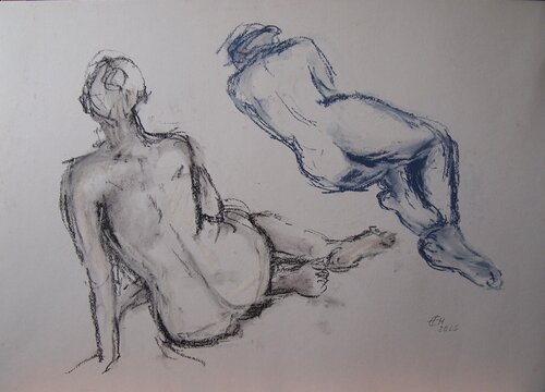 Nude July 2025 di Ellen Fasthuber-Huemer, Disegno in vendita su Singulart