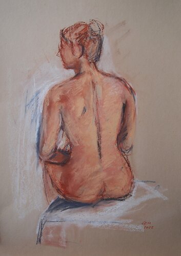 Nude July 2025 Nr.4 van Ellen Fasthuber-Huemer, Tekening te koop op Singulart