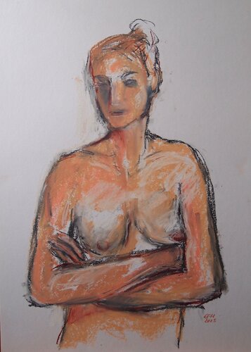 Nude July 2025 Nr.5 van Ellen Fasthuber-Huemer, Tekening te koop op Singulart