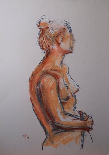 Nude July 2025 Nr.6 van Ellen Fasthuber-Huemer, Tekening te koop op Singulart