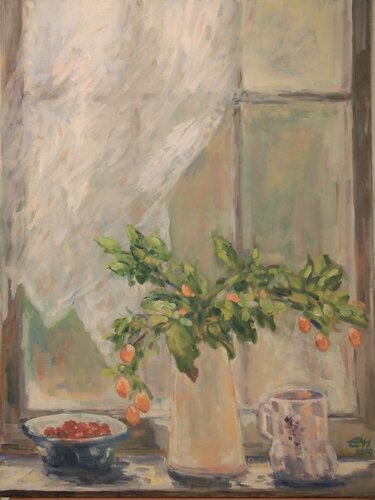 Window Nr. 4, Sunny Day van Ellen Fasthuber-Huemer, Schilderij te koop op Singulart