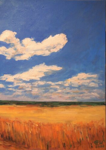 Hochsommer, Heat Of The Summer van Ellen Fasthuber-Huemer, Schilderij te koop op Singulart