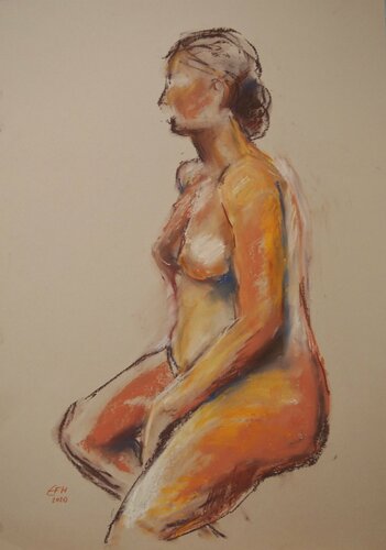 Akt Nr. 4, März 2020 van Ellen Fasthuber-Huemer, Tekening te koop op Singulart