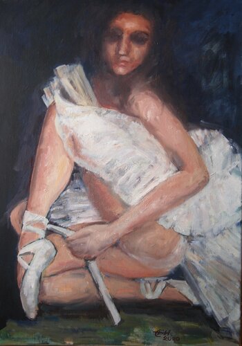 Ballerina Nr. 2 van Ellen Fasthuber-Huemer, Schilderij te koop op Singulart