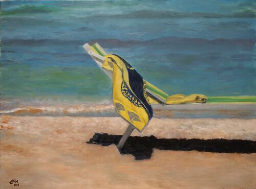 On The Beach di Ellen Fasthuber-Huemer, Pittura in vendita su Singulart
