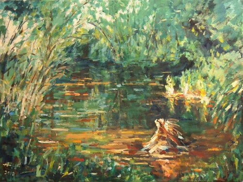 Down By The Water Nr. 8 von Ellen Fasthuber-Huemer, Malerei kaufen auf Singulart