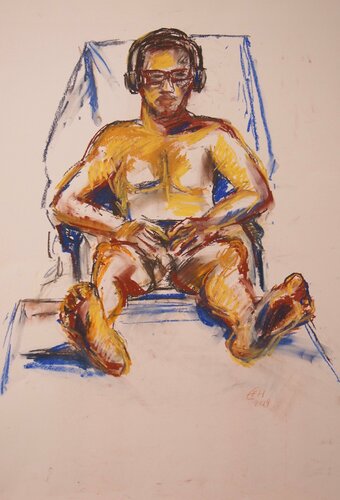 Beach Boy van Ellen Fasthuber-Huemer, Tekening te koop op Singulart