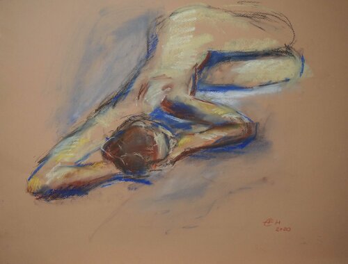 Akt Nr. 1, Juli  2020 von Ellen Fasthuber-Huemer, Zeichnungen kaufen auf Singulart