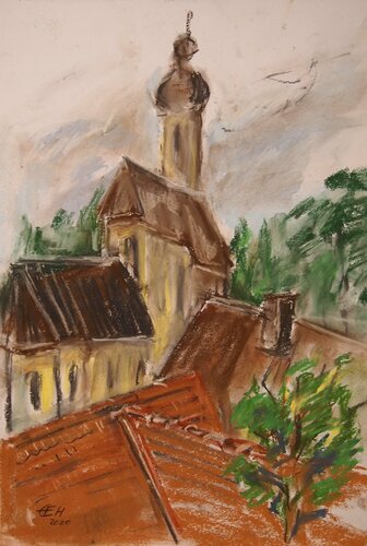 Roofes Nr.2 de Ellen Fasthuber-Huemer, Dibujo a la venta en Singulart