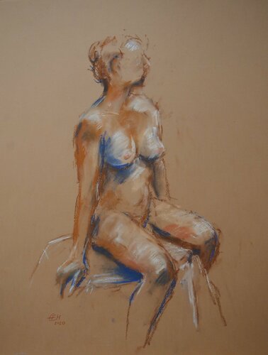 Akt Nr. 6, Juli  2020 van Ellen Fasthuber-Huemer, Tekening te koop op Singulart