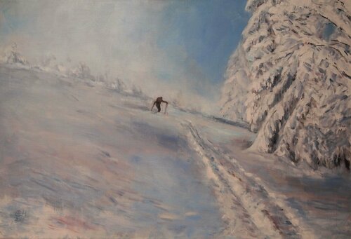 Pulverschnee par Ellen Fasthuber-Huemer, Peinture en vente sur Singulart