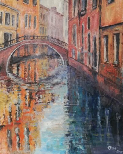 Venice Reflections Nr.5 par Ellen Fasthuber-Huemer, Peinture en vente sur Singulart