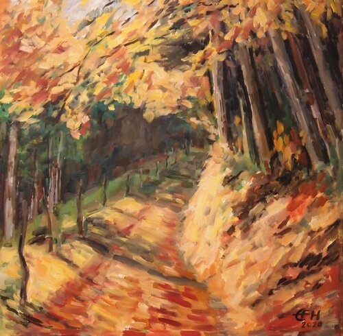 Autumn Glow von Ellen Fasthuber-Huemer, Malerei kaufen auf Singulart