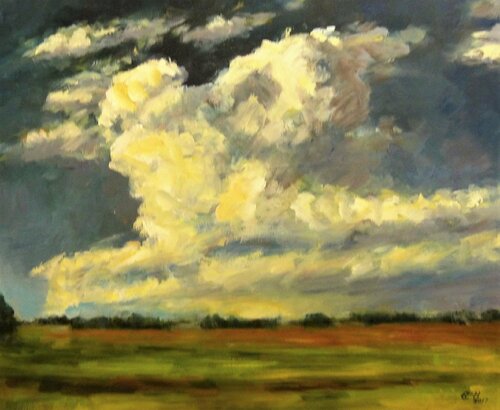 Cloudy Sky par Ellen Fasthuber-Huemer, Peinture en vente sur Singulart