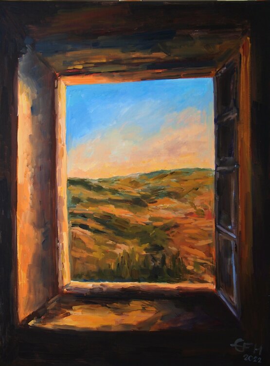 View Of The Tuscan Countryside Ellen Fasthuber-Huemer