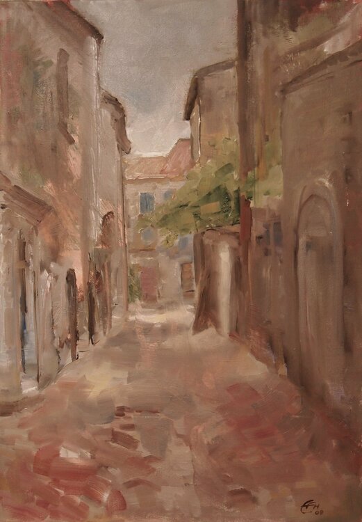 Gasse In Uzes Ellen Fasthuber-Huemer