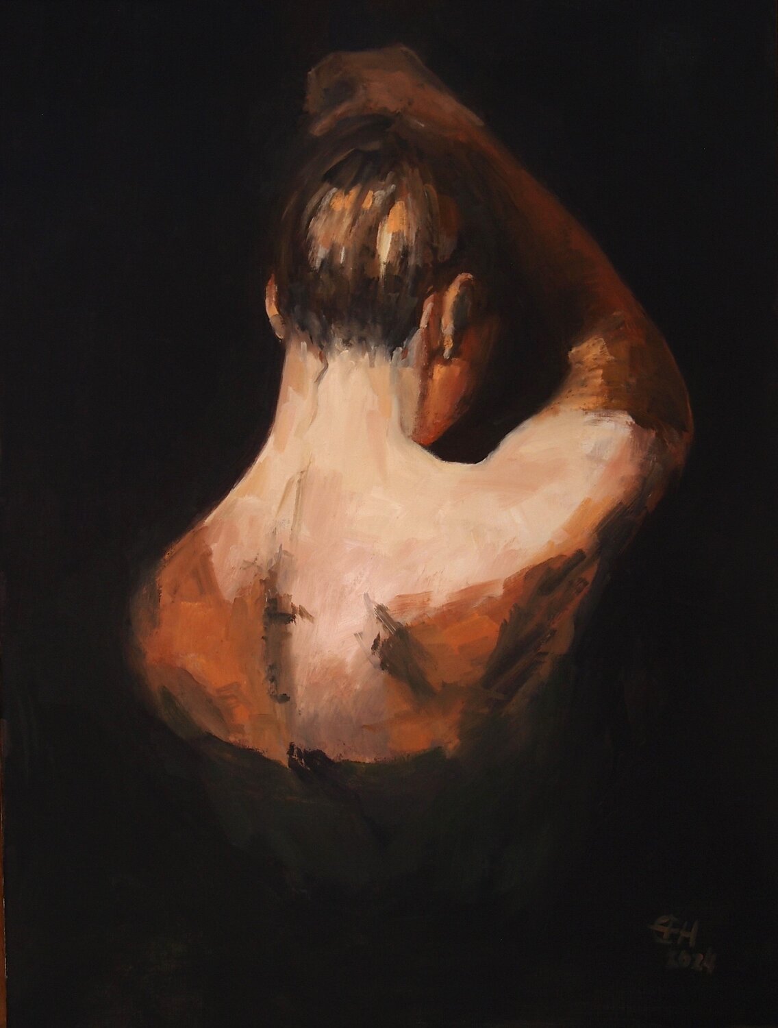 From The Dark Nr.2 Ellen Fasthuber-Huemer Originalgemälde zu verkaufen