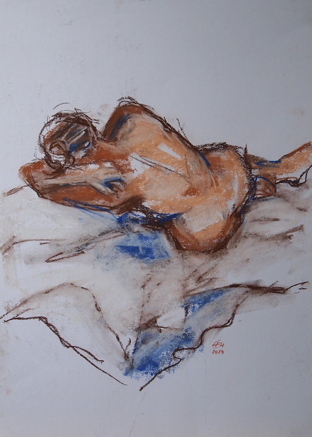 Nudes Summer 2024 Nr.2 Ellen Fasthuber-Huemer Zeichnungen zu verkaufen