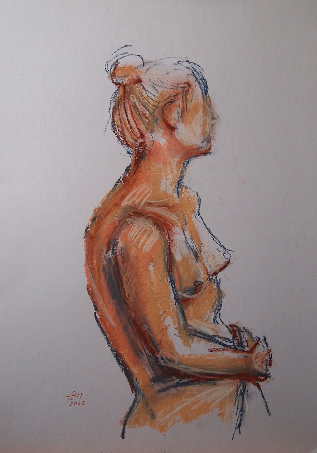 Nude July 2025 Nr.6 Ellen Fasthuber-Huemer Zeichnungen zu verkaufen