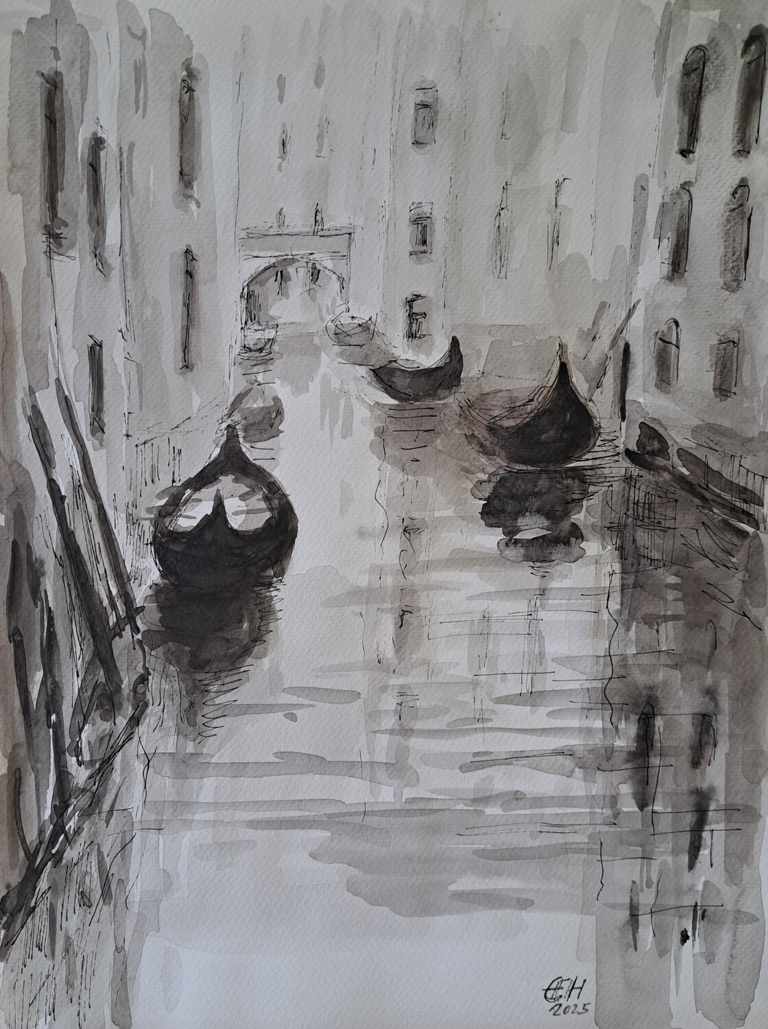 Quiet Corner In  Venice Ellen Fasthuber-Huemer