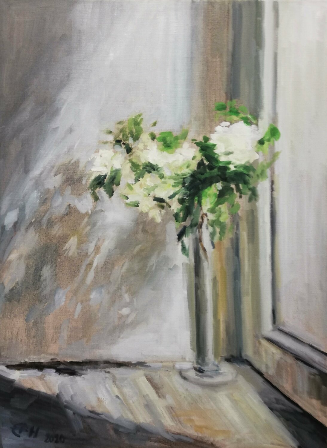 White Flowers Ellen Fasthuber-Huemer