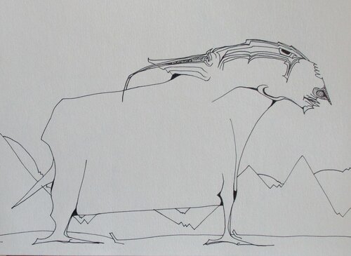Fanciful animal #1. di Ben Hotchkiss, Disegno in vendita su Singulart