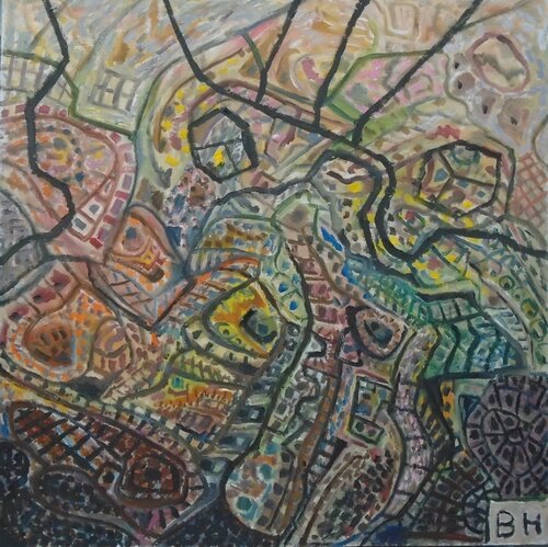 Road Map van Ben Hotchkiss, Schilderij te koop op Singulart