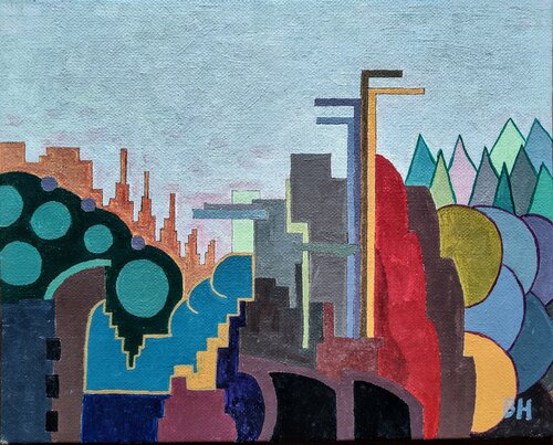 City Magic by Ben Hotchkiss, Painting for Sale on Singulart